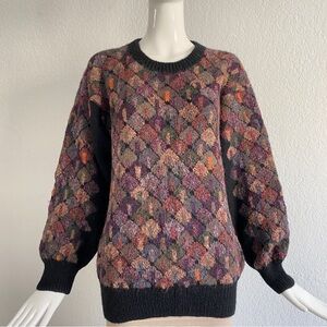 Multicolor baby alpaca sweater